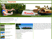 Tablet Screenshot of kerala-tourism.org